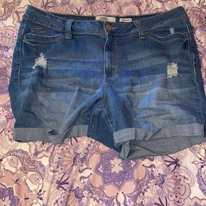 2/$10 cuffed denim shorts